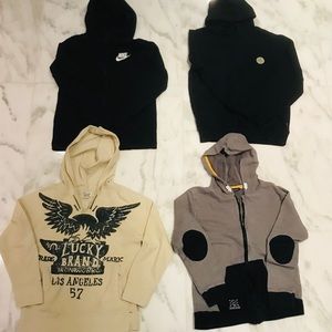 Boys LOVE Hoodies!! All 4 for $20, Size: youth sm